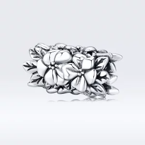 (imagen para) Charm de flores de verano en estilo Pandora de plata - SCC1488