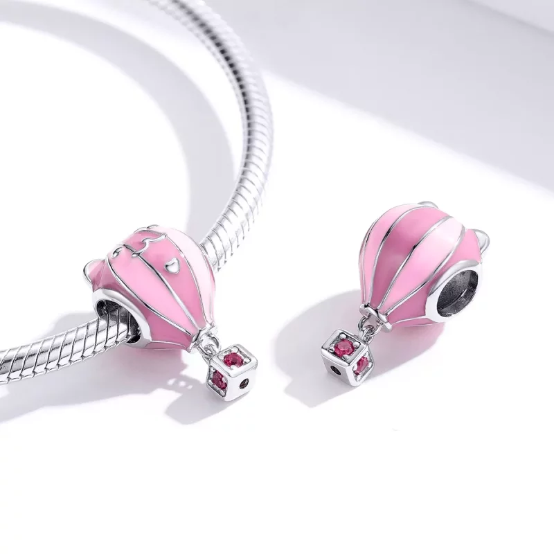 (imagen para) Charm de globo animal de plata al estilo de Pandora - SCC1378 - Ver 2