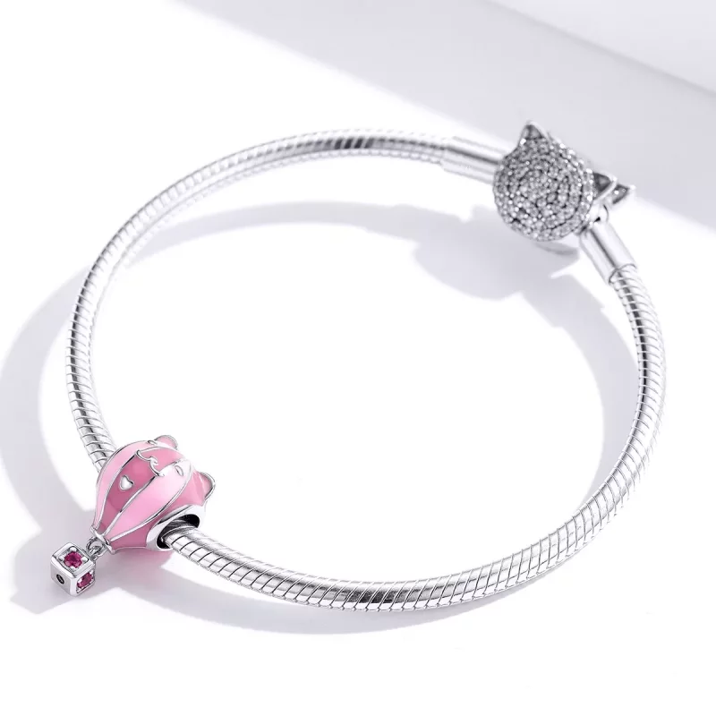 (imagen para) Charm de globo animal de plata al estilo de Pandora - SCC1378 - Ver 4
