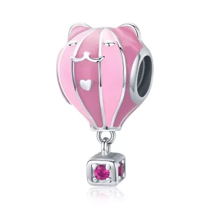 Charm de globo animal de plata al estilo de Pandora - SCC1378 (imagen para) Charm de globo animal de plata al estilo de Pandora - SCC1378