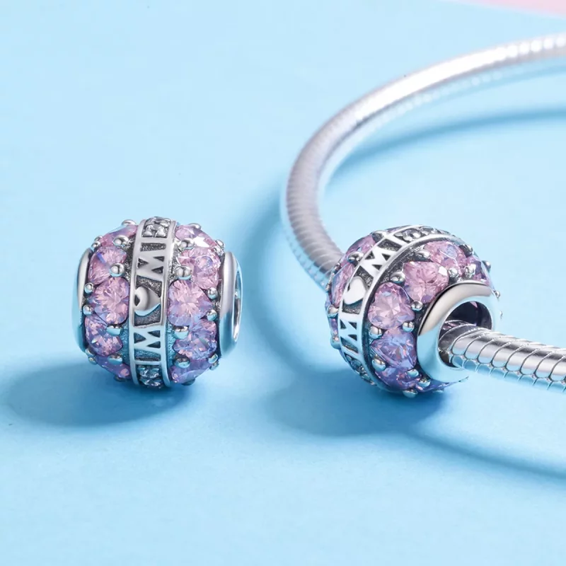 (imagen para) Charm de Gran Amor en Plata Estilo Pandora - SCC580 - Ver 6
