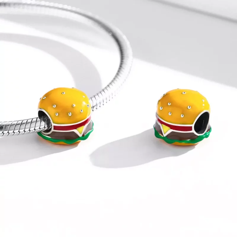 (imagen para) Charm de hamburguesa gourmet al estilo Pandora - SCC2014 - Ver 4