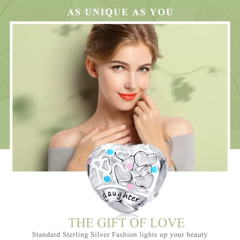 (imagen para) Charm de hija de plata con estilo Pandora - SCC1152 - Ver 2