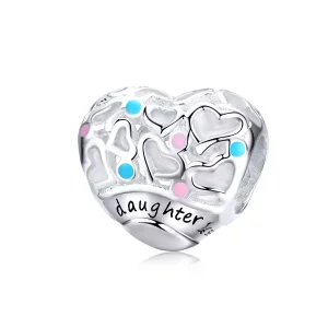 Charm de hija de plata con estilo Pandora - SCC1152 (imagen para) Charm de hija de plata con estilo Pandora - SCC1152