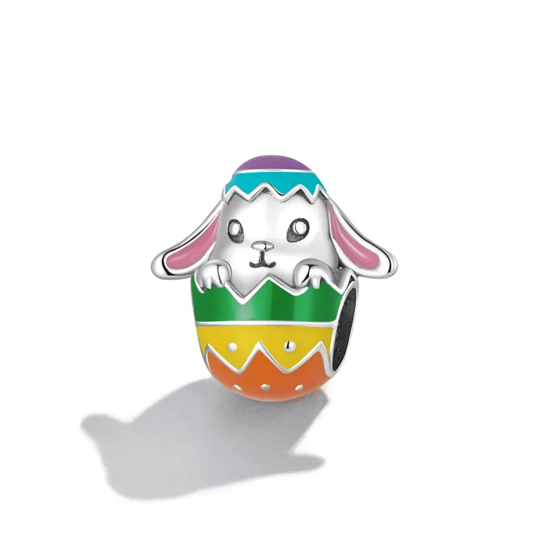 (imagen para) Charm de huevos de conejo estilo Pandora - SCC2117 - Ver 2