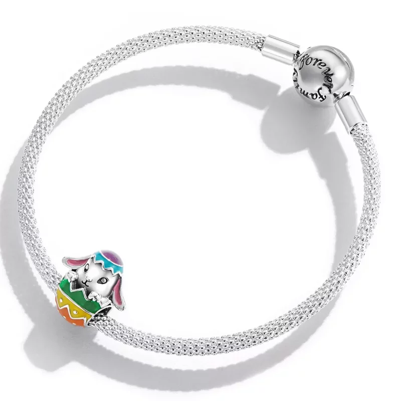 (imagen para) Charm de huevos de conejo estilo Pandora - SCC2117 - Ver 3