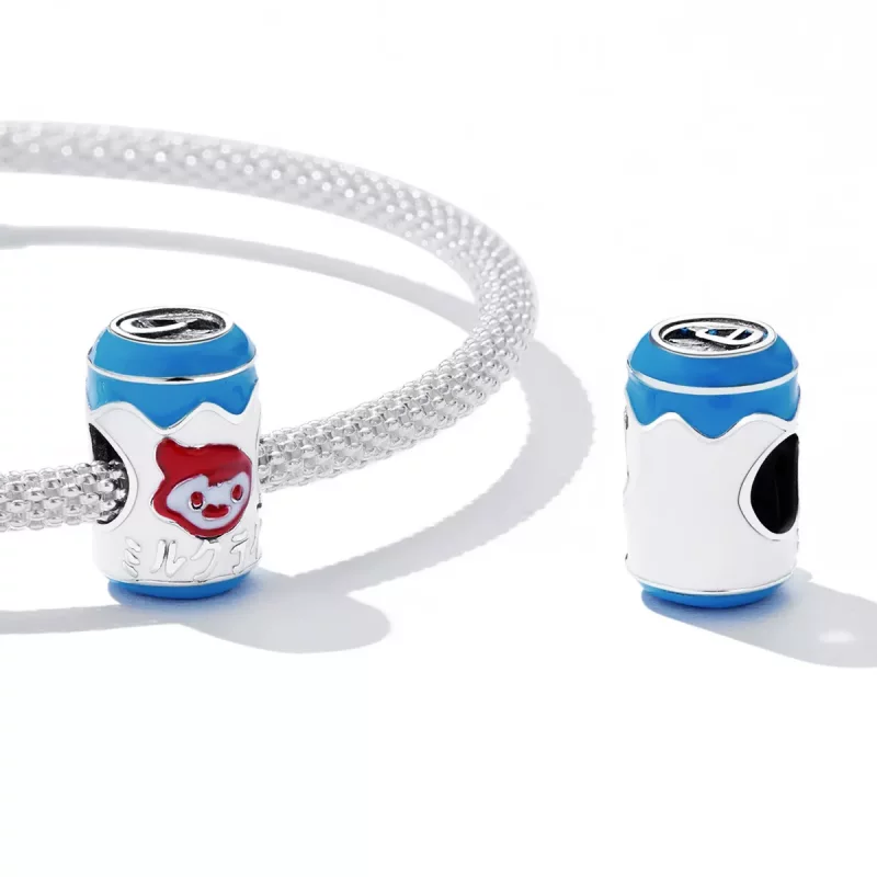 (imagen para) Charm de leche en lata estilo Pandora - SCC2197 - Ver 4