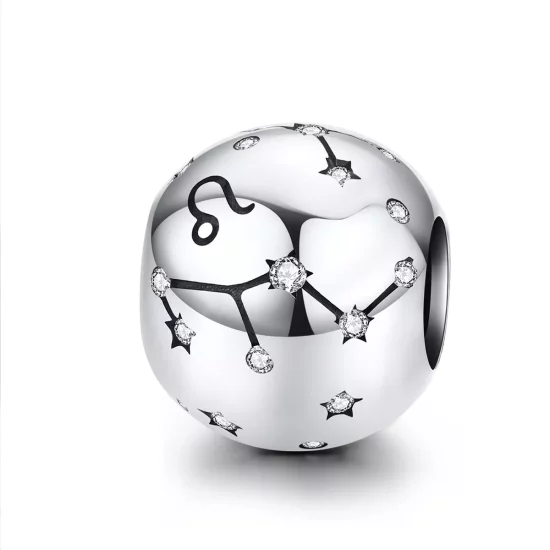 (imagen para) Charm de Leo en estilo Pandora plateado - SCC1218-5