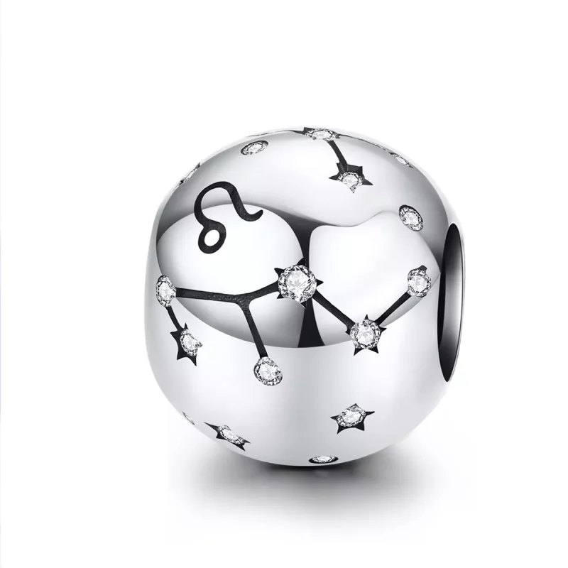 (imagen para) Charm de Leo en estilo Pandora plateado - SCC1218-5