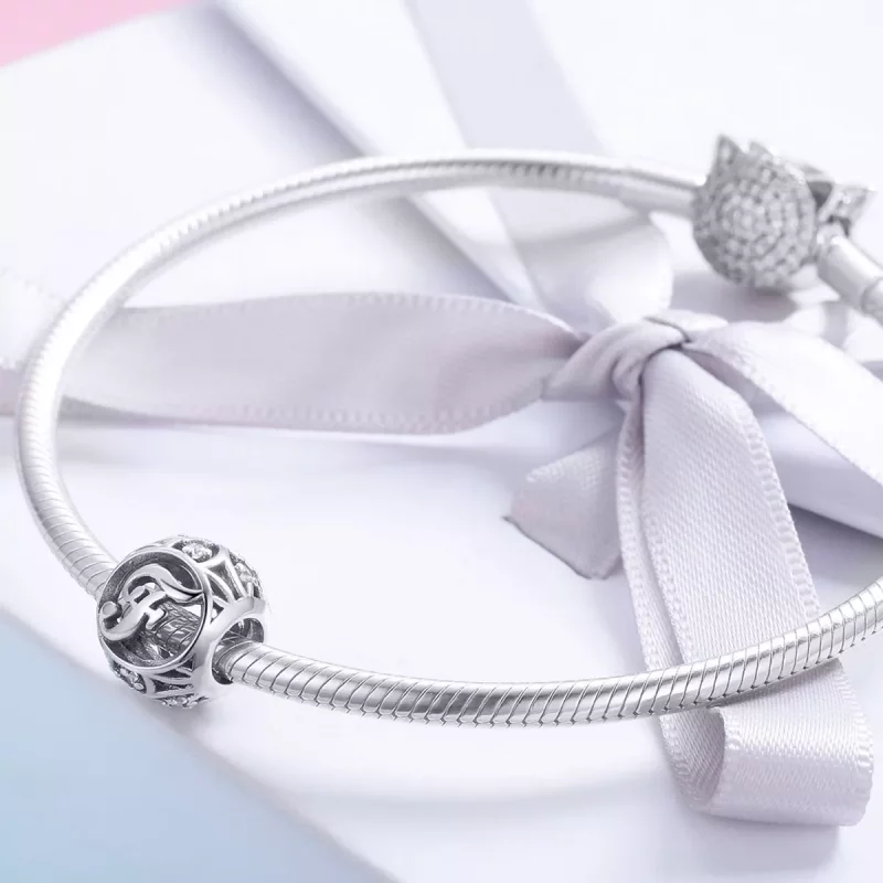 (imagen para) Charm de letra F estilo Pandora - SCC738-F - Ver 4