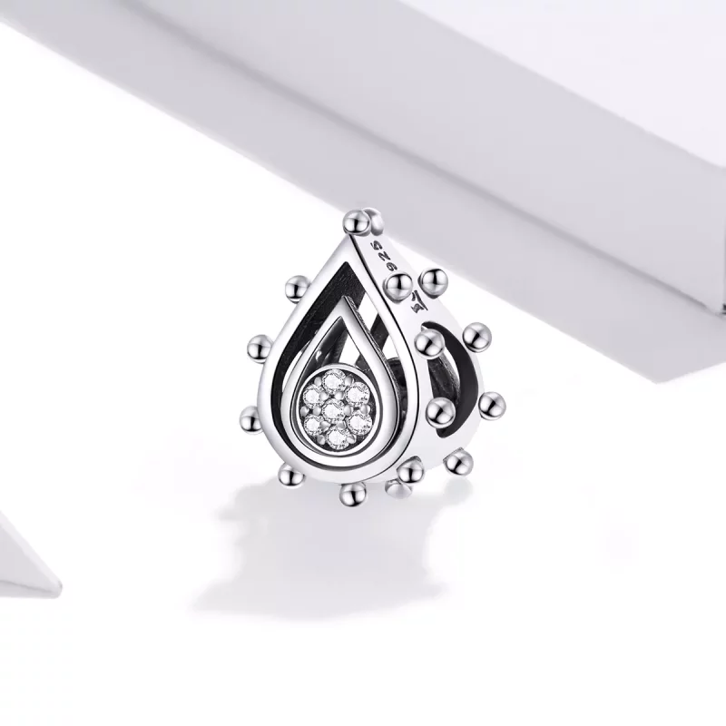 (imagen para) Charm de Lágrima de Plata al estilo Pandora - SCC1723 - Ver 2