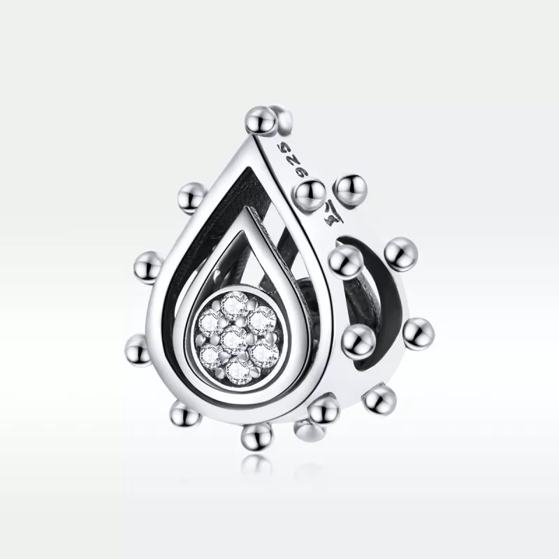 (imagen para) Charm de Lágrima de Plata al estilo Pandora - SCC1723 - Ver 5