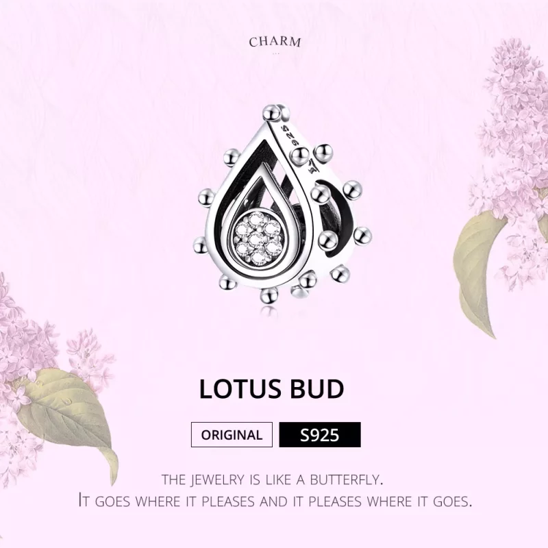 (imagen para) Charm de Lágrima de Plata al estilo Pandora - SCC1723 - Ver 6