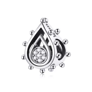 Charm de Lágrima de Plata al estilo Pandora - SCC1723 (imagen para) Charm de Lágrima de Plata al estilo Pandora - SCC1723