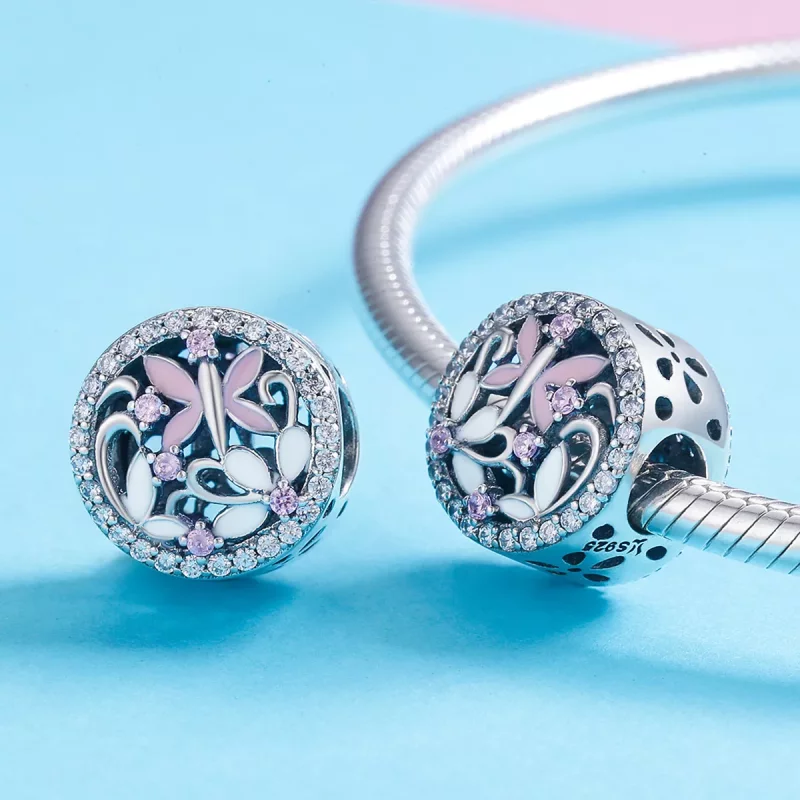 (imagen para) Charm de Libélula de Plata al Estilo Pandora - SCC757 - Ver 4