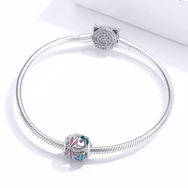 (imagen para) Charm de Libélula de Plata Estilo Pandora - BSC198 - Ver 3