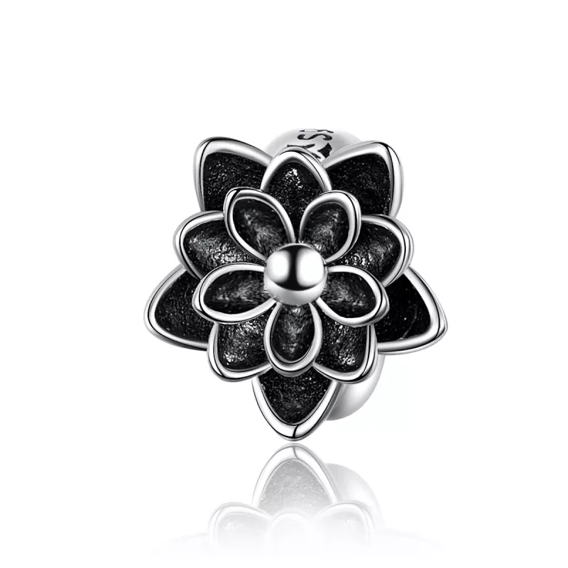 (imagen para) Charm de Loto de Plata de Estilo Pandora - SCC1196
