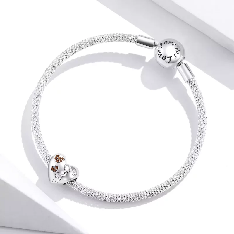 (imagen para) Charm de madre embarazada estilo Pandora en plata - SCC1589 - Ver 4