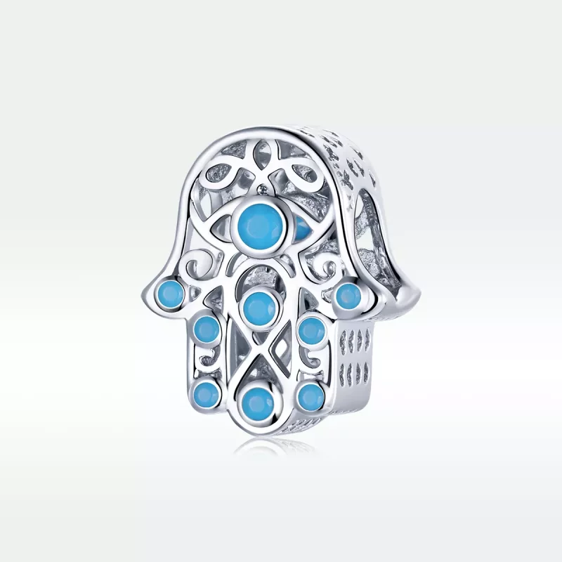 (imagen para) Charm de Mano de la Suerte en Plata Estilo Pandora - SCC1757 - Ver 5
