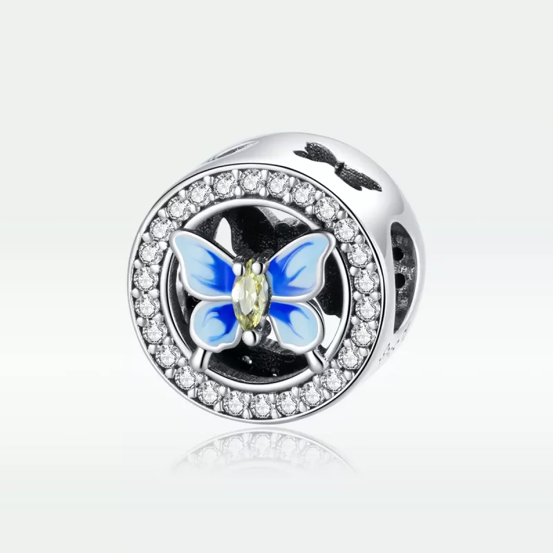 (imagen para) Charm de mariposa colorida estilo Pandora - SCC1682 - Ver 5