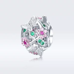 (imagen para) Charm de mariposa danzante de estilo Pandora en plata - BSC116