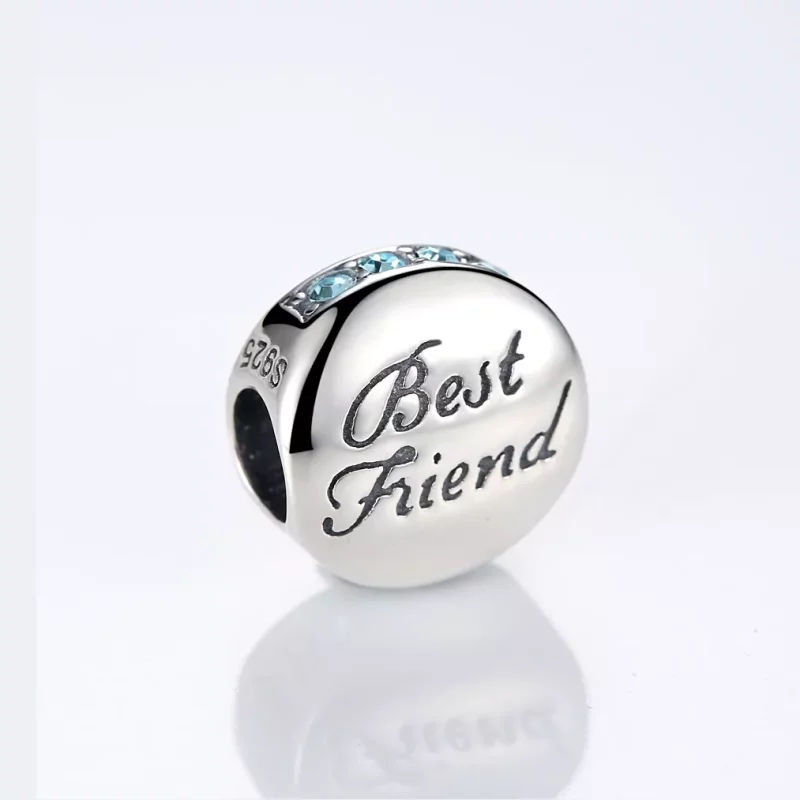 (imagen para) Charm de Mejores Amigas en Plata Estilo Pandora - SCC022 - Ver 3