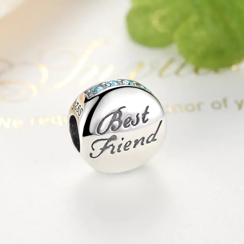 (imagen para) Charm de Mejores Amigas en Plata Estilo Pandora - SCC022 - Ver 5