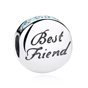 (imagen para) Charm de Mejores Amigas en Plata Estilo Pandora - SCC022