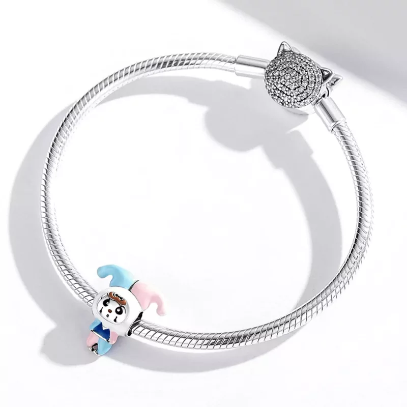 (imagen para) Charm de muñeca payaso estilo Pandora - SCC1942 - Ver 4