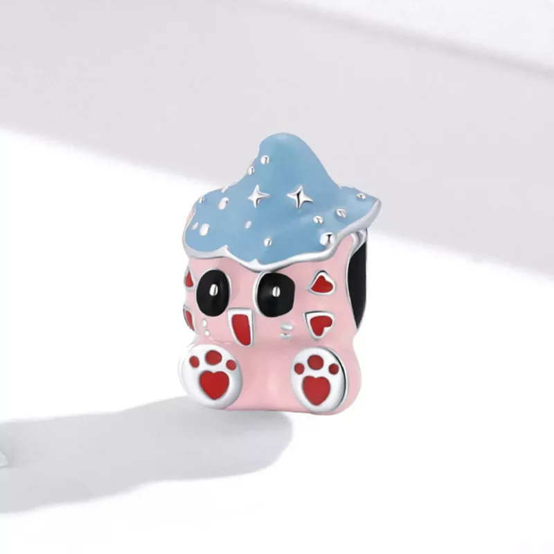 (imagen para) Charm de muñeco de gato lindo estilo Pandora - SCC1939 - Ver 2