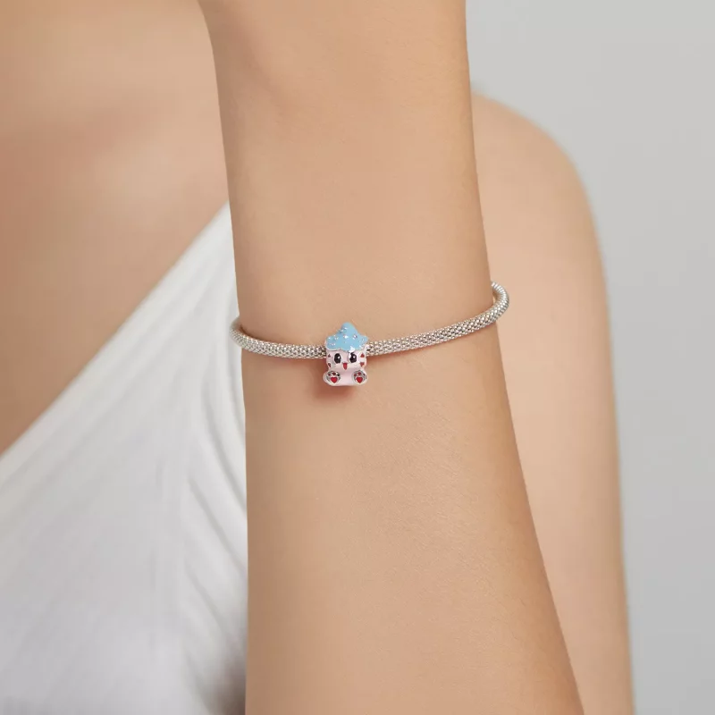 (imagen para) Charm de muñeco de gato lindo estilo Pandora - SCC1939 - Ver 5