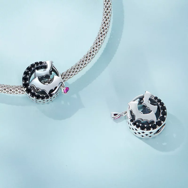 (imagen para) Charm de Murciélago con Estilo Pandora - SCC2392 - Ver 4
