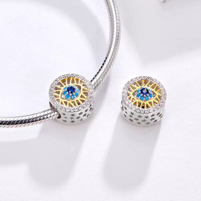 (imagen para) Charm de Ojo de la Suerte estilo Pandora - BSC080 - Ver 4