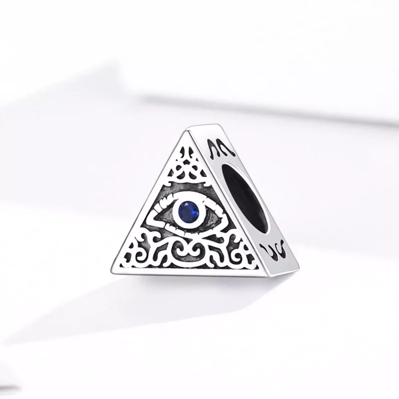 (imagen para) Charm de ojo del diablo plateado estilo Pandora - SCC1567 - Ver 2