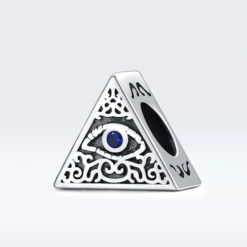 (imagen para) Charm de ojo del diablo plateado estilo Pandora - SCC1567 - Ver 5