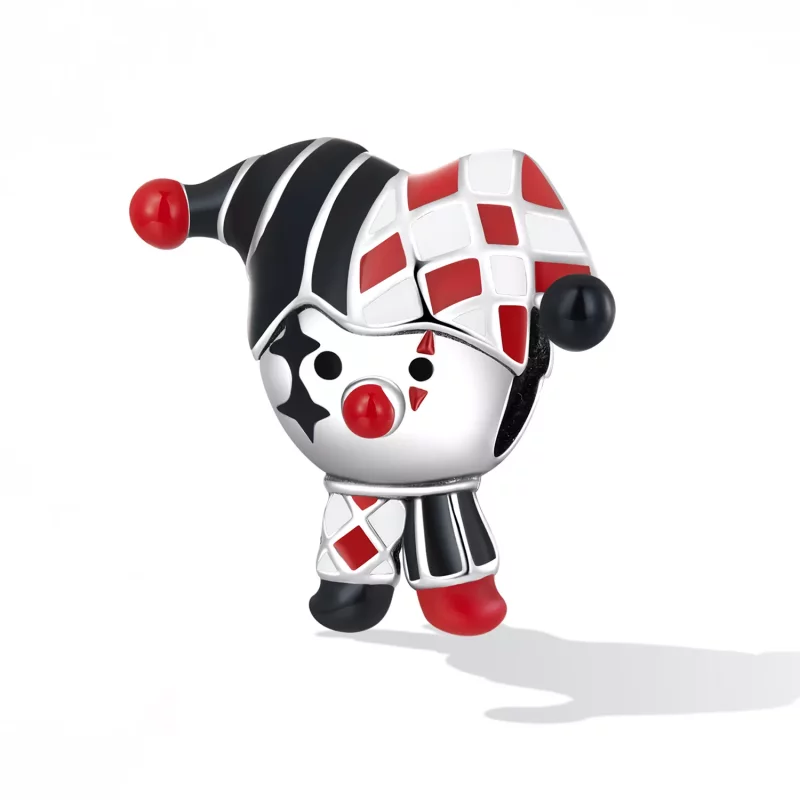 (imagen para) Charm de payaso de póker estilo Pandora - SCC2237 - Ver 2