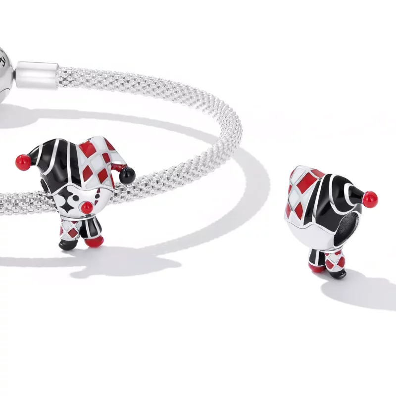 (imagen para) Charm de payaso de póker estilo Pandora - SCC2237 - Ver 4