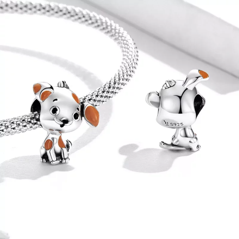 (imagen para) Charm de Perrito Lindo al Estilo de Pandora - SCC2159 - Ver 4