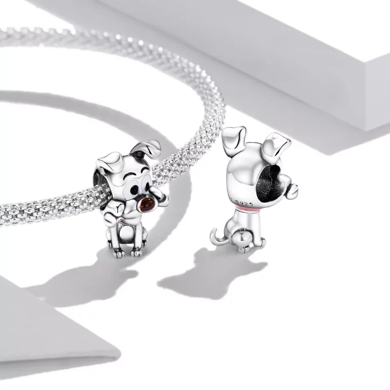 (imagen para) Charm de Perro Encantador al estilo Pandora - SCC2121 - Ver 4
