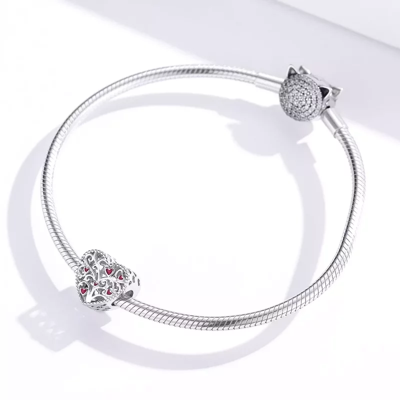 (imagen para) Charm de Plata al estilo de Pandora con Árbol de la Vida - BSC279 - Ver 3