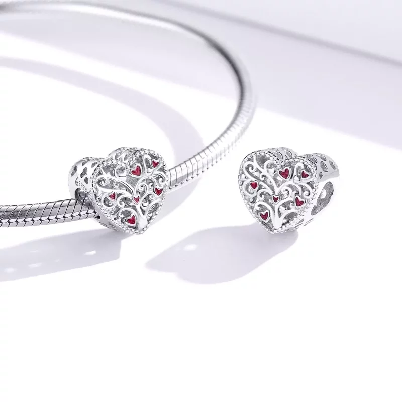 (imagen para) Charm de Plata al estilo de Pandora con Árbol de la Vida - BSC279 - Ver 4