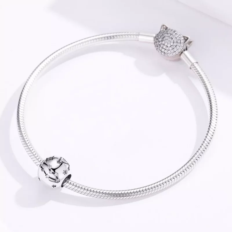 (imagen para) Charm de Plata al Estilo Pandora con Signo de Géminis - SCC1218-3 - Ver 3