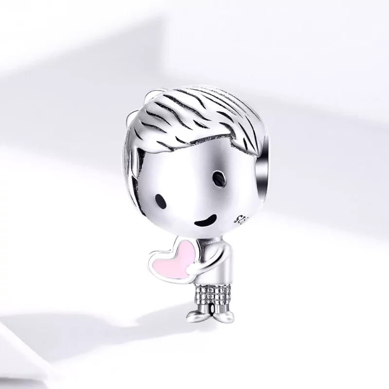 (imagen para) Charm de plata al estilo Pandora "Es un niño" - SCC1334 - Ver 2