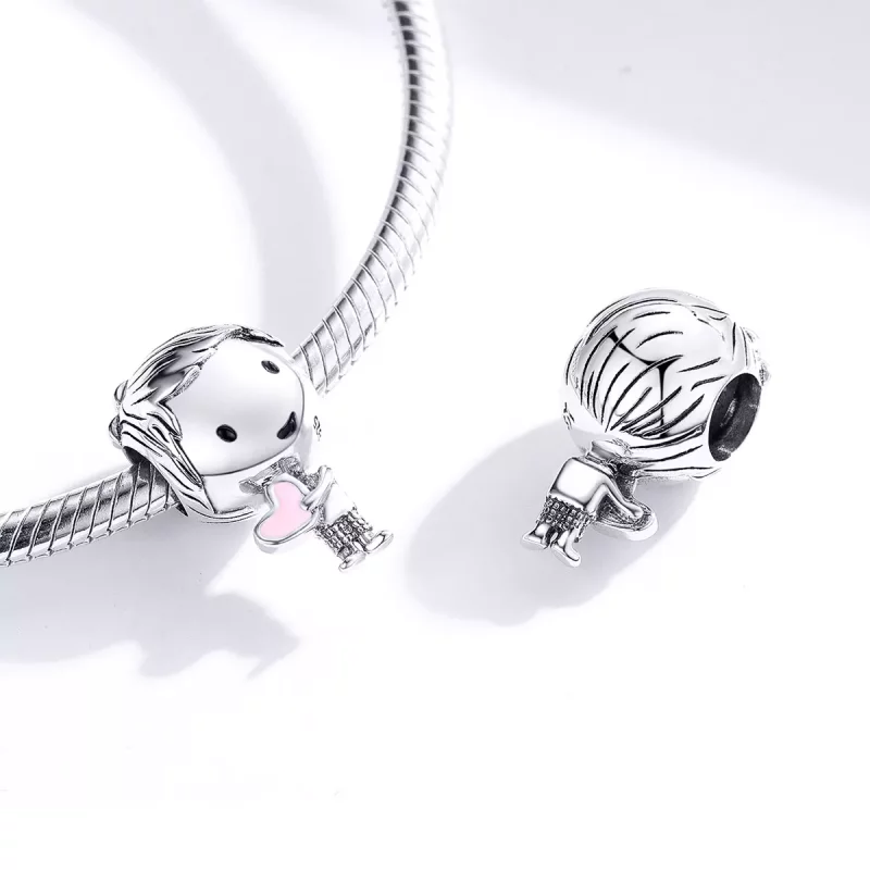 (imagen para) Charm de plata al estilo Pandora "Es un niño" - SCC1334 - Ver 4