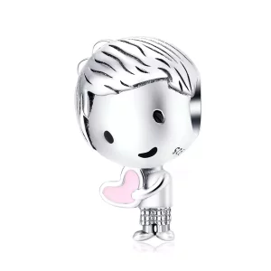 (imagen para) Charm de plata al estilo Pandora "Es un niño" - SCC1334