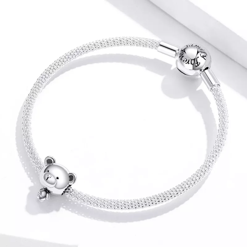 (imagen para) Charm de Plata con estilo de Pandora de Pooh - SCC1502 - Ver 3
