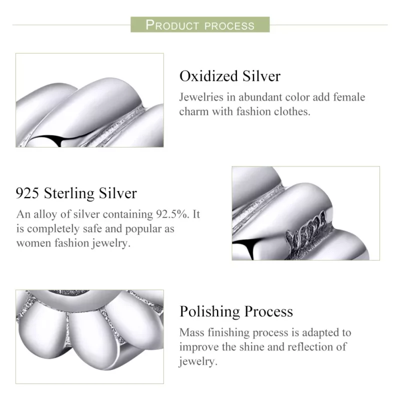 (imagen para) Charm de plata con estilo Pandora con un sol sonriente - SCC901 - Ver 7