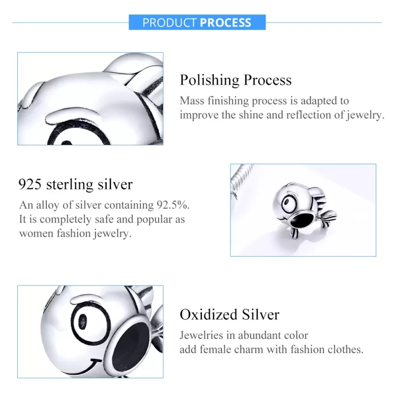 (imagen para) Charm de plata con estilo Pandora de Dory - SCC1477 - Ver 7