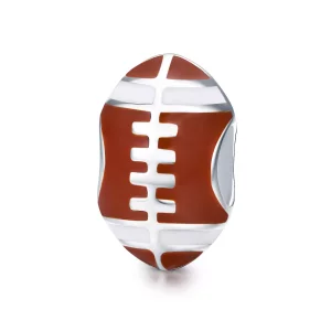 Charm de plata con estilo Pandora de fútbol americano - SCC442 (imagen para) Charm de plata con estilo Pandora de fútbol americano - SCC442