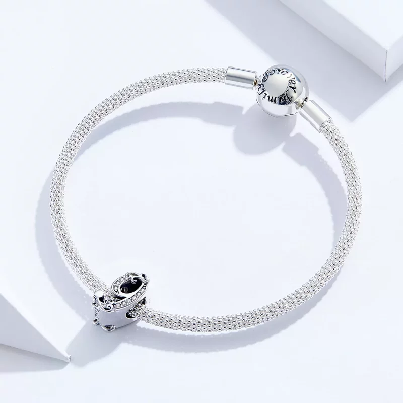 (imagen para) Charm de plata con estilo Pandora en forma de número 9 - SCC1418-9 - Ver 3
